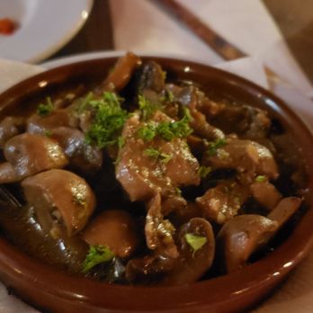 Costa Brava - marinated mushrooms, hot tapas. Very "blah" - Tapas Bars Near Me - San Diego, California Costa Brava - marinated mushrooms, hot tapas. Very "blah" - Tapas Bars Near Me - San Diego, California