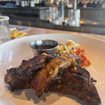 Matchbox - One Loudoun - Sticky Pork Ribs - 18-hr pork ribs, mango slaw, teriyaki glaze - New American Near Me - Ashburn, Virginia