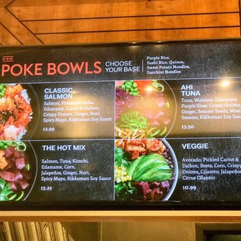 Koha Pacific Kitchen Square One - the poke bowls menu - Korean Near Me - Mississauga, Ontario