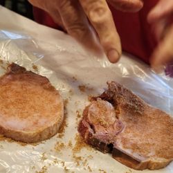Bob's Country Store - We used a simple rub of brown sugar, s&p, smoked paprika, garlic powder and dry mustard.