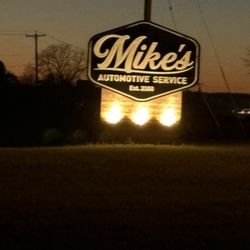 Mike's Automotive Service - New sign at the new shop on Hwy A on West Bend. Come check it out.