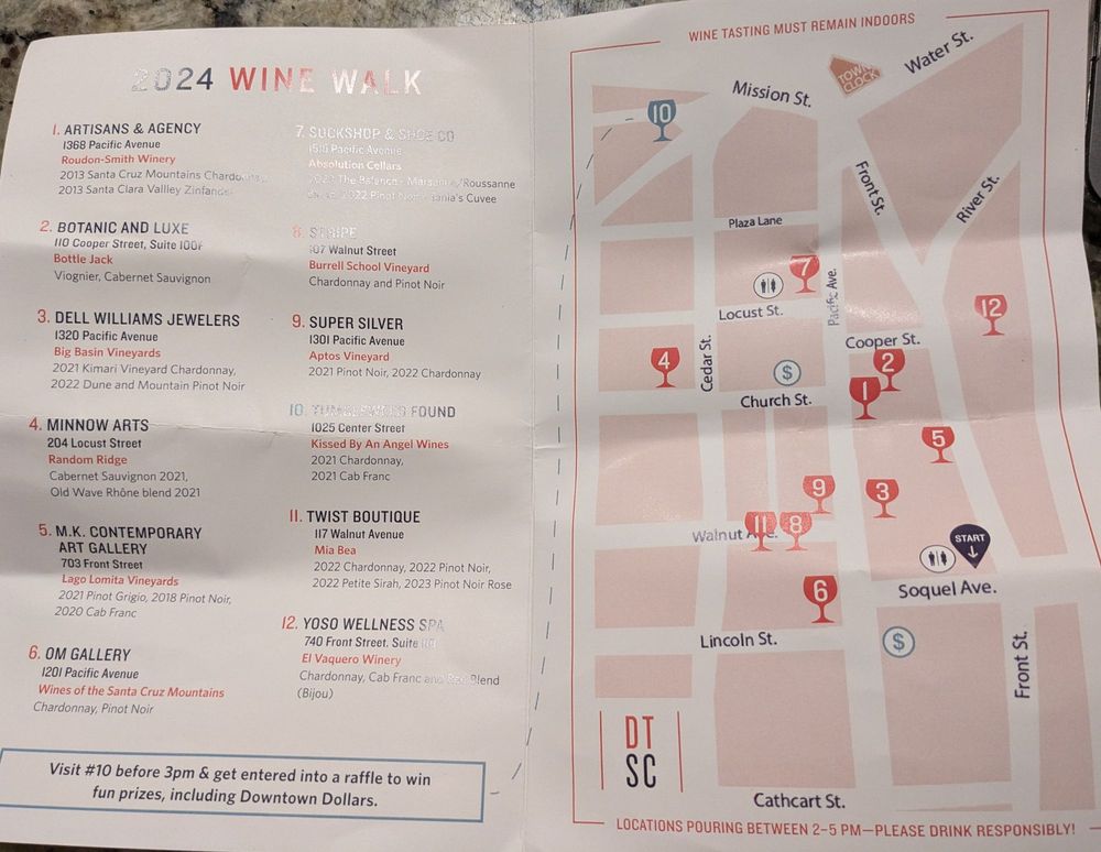 DOWNTOWN SANTA CRUZ WINE WALK - Updated January 2025 - 740 Front St ...