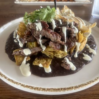 Madres Brunch - Chilaquiles Verdes w/ Steak - Breakfast & Brunch Near Me - Bellflower, California