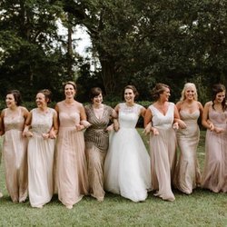Bella Bridesmaids - Crawford wedding in Blush Mix and Match!!