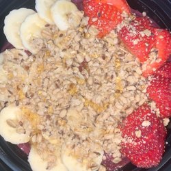 Bucha Canna - Create your own açaí bowl (I had bananas, strawberries, organic hemp granola, and honey)