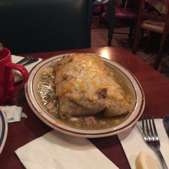 El Zarape - Chili verde burrito I was like OMG so BIG and was so yummy - Mexican Near Me - Cypress, California