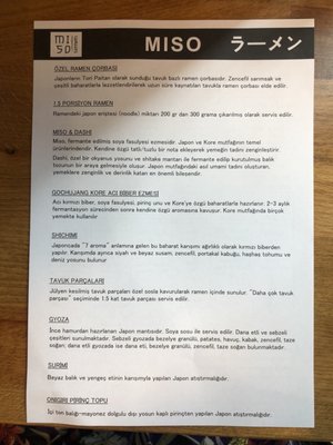 Menu photo 1 Miso Ramen Istanbul, 34