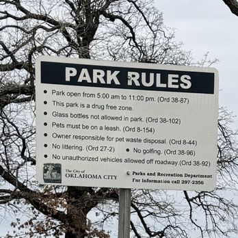 Trosper Park - Rules - Parks Near Me - Oklahoma City, Oklahoma Trosper Park - Rules - Parks Near Me - Oklahoma City, Oklahoma