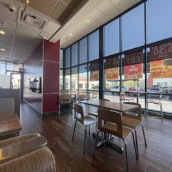 Wendy's - Dining area. Booths and tables.