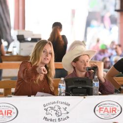 Benton Franklin Fair & Rodeo - Super cool to see this mom teach her son