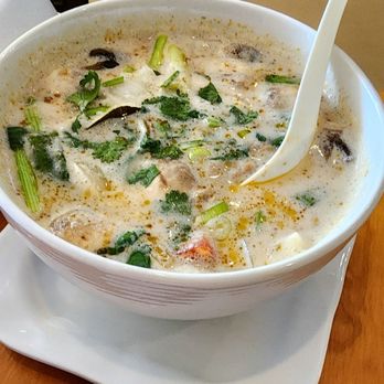 Sabai Sabai Southeast Asian Kitchen - Tom Kha soup very fresh and flavorful. - Thai Near Me - Grapevine, Texas