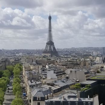 L'Arc de Triomphe - View from the top. Well worth the trip up the stairs.  If you are here for a few days, get the museum pass. - Landmarks & Historical Buildings Near Me - Paris, 75