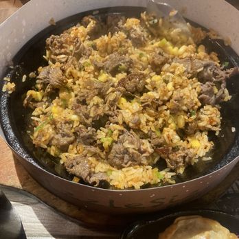 Sizzling Lunch - Spicy Garlic Beef Pepper Rice - Japanese Near Me - San Jose, California Sizzling Lunch - Spicy Garlic Beef Pepper Rice - Japanese Near Me - San Jose, California