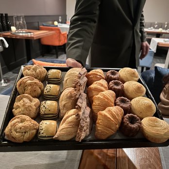 O' by Claude Le Tohic - Bread selection - highly recommended the shiitake, croissant and milkbread - French Near Me - San Francisco, California O' by Claude Le Tohic - Bread selection - highly recommended the shiitake, croissant and milkbread - French Near Me - San Francisco, California