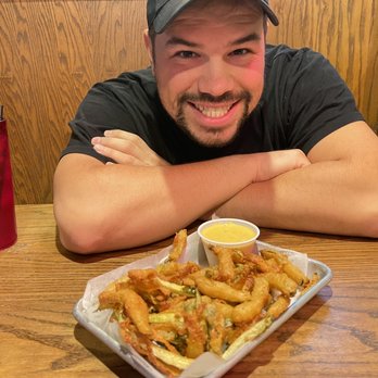 Mac & Joe's - Fried Pickles! A different twist to fried pickles. Best ever! - American Near Me - Oxford, Ohio