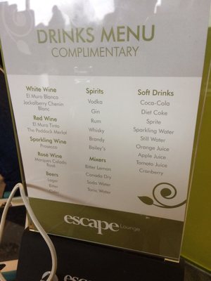 Menu photo 4 Escape Lounge Manchester Airport, XGM