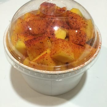 Carambas - Mango with chamoy, it also has chile and lemon, I order the chamoy on the side. Small 24oz $5.00 - Desserts Near Me - Pico Rivera, California Carambas - Mango with chamoy, it also has chile and lemon, I order the chamoy on the side. Small 24oz $5.00 - Desserts Near Me - Pico Rivera, California