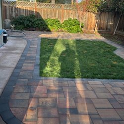 Avid’s Pavers Stones & Landscape - Pavers and grass installment