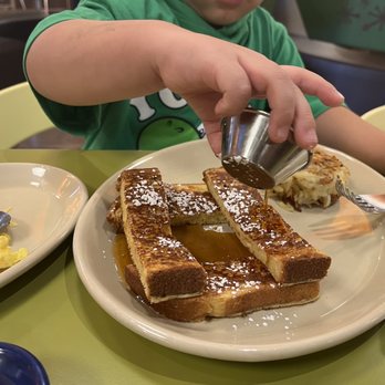 Snooze, an A.M. Eatery - Childrens french toast. Isaiah was in syrup heaven - Breakfast & Brunch Near Me - Tucson, Arizona