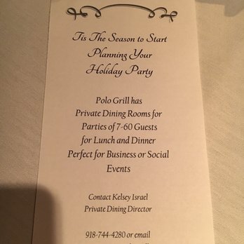 Polo Grill - Steakhouses Near Me - Tulsa, Oklahoma
