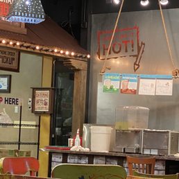 the interior of a restaurant