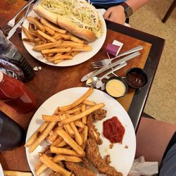 Woody's Towne Cafe - Roast Beef Hoagie and Chicken Fingers