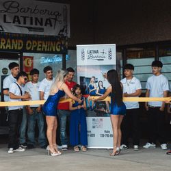 Barberia Latina - Barbería Latina Grand opening and cutting of the cord