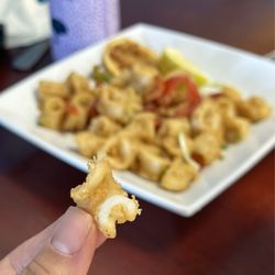 Anchors Fish & Chips and Seafood Grill - Calamari cooked perfectly.