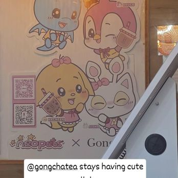 Gong Cha - Neopets Cut out - Bubble Tea Near Me - Long Beach, California