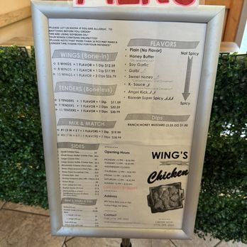 Wing's Korean Chicken - Menu - Fast Food Near Me - Incline Village, Nevada Wing's Korean Chicken - Menu - Fast Food Near Me - Incline Village, Nevada