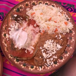 Sazon Mexicano - Chili Rellenos plate.