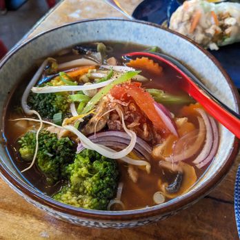 Saigon Kingdom - Veggie noodle soup (vegan pho) - Vietnamese Near Me - Queenstown, OTA Saigon Kingdom - Veggie noodle soup (vegan pho) - Vietnamese Near Me - Queenstown, OTA