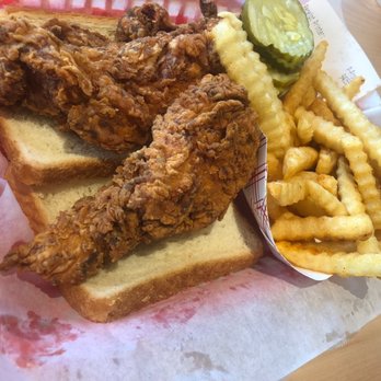 Dave's Hot Chicken - Dave's #1 2 Tenders w/ Fries - Chicken Shop Near Me - Newton, Massachusetts