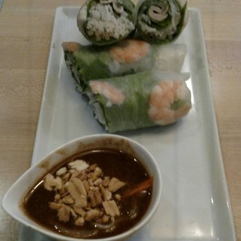 Shank & Bone - Pork and shrimp spring rolls with a peanut dipping sauce - Vietnamese Near Me - San Diego, California Shank & Bone - Pork and shrimp spring rolls with a peanut dipping sauce - Vietnamese Near Me - San Diego, California
