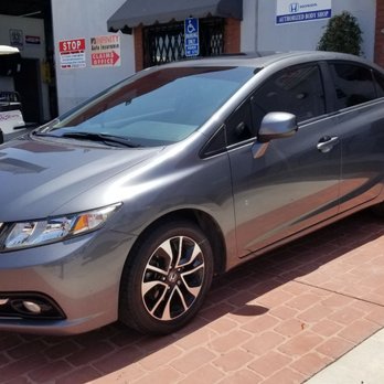 Collision Caliber - 2013 HONDA CIVIC EX-L. Before & After Pucs - Body Shops Near Me - Whittier, California Collision Caliber - 2013 HONDA CIVIC EX-L. Before & After Pucs - Body Shops Near Me - Whittier, California