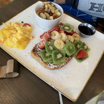 First Watch - Floridian French toast trifecta scrambled eggs with cheese - Breakfast & Brunch Near Me - Jacksonville, Florida