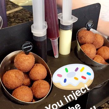 Topgolf - You can inject your own filling into the donuts!!! - Golf Near Me - Roseville, California Topgolf - You can inject your own filling into the donuts!!! - Golf Near Me - Roseville, California