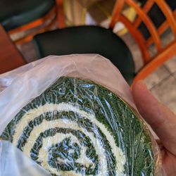 Cherry Blossom Bakery - Ooh!  Look at the deep green color of the green tea roll cake!