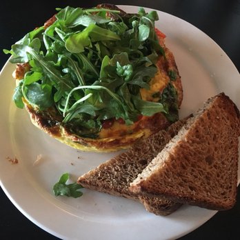 24 Diner - Goat cheese frittata with toast - Diners Near Me - Austin, Texas