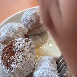 Another Broken Egg Cafe - If you mention it's your first time or you take someone for first time you get free beignets.Which are so delicious.