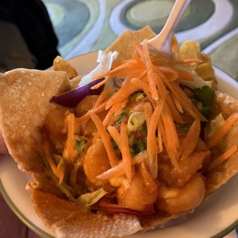 Tip Thai - Shrimp Cracker - Most awesome salad in Richmond!! - Thai Near Me - Richmond, Virginia Tip Thai - Shrimp Cracker - Most awesome salad in Richmond!! - Thai Near Me - Richmond, Virginia