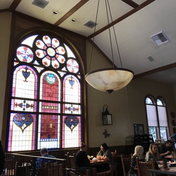 Avila's El Ranchito - The interior of this Avila's features beautiful stained glass! - Mexican Near Me - Orange, California