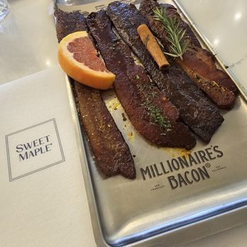 Sweet Maple - The delicious Millionaires Bacon Sampler! - Breakfast & Brunch Near Me - Cupertino, California Sweet Maple - The delicious Millionaires Bacon Sampler! - Breakfast & Brunch Near Me - Cupertino, California