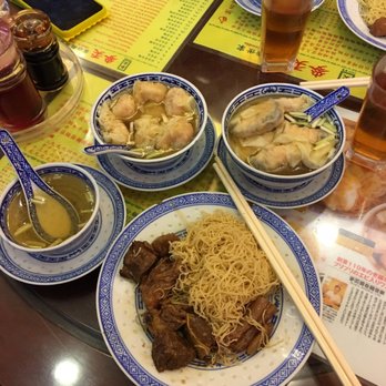 麥奀雲吞麵世家 - Brisket & tendon lo-mein with side of sui kau and wonton. - Cantonese Near Me - Hong Kong, HK