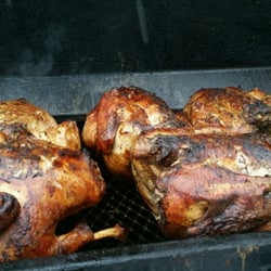 Jerk-N-Fish Catering - I may have asked too many questions about how they make the turkeys...they sent me a pic! Lol:) #awesomeness