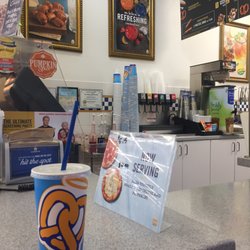 Auntie Anne's - Waiting on my special order pretzel.