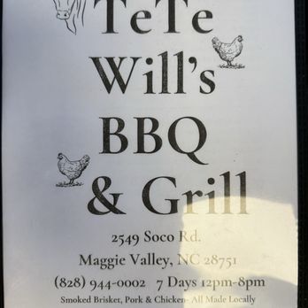 Te Te Will’s BBQ & Grill - Menu Information - Salad Near Me - Maggie Valley, North Carolina Te Te Will’s BBQ & Grill - Menu Information - Salad Near Me - Maggie Valley, North Carolina