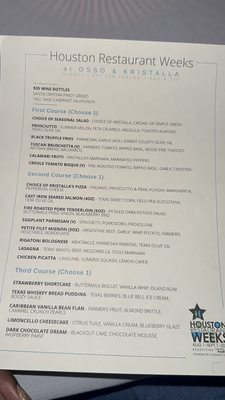 Menu photo 5 Osso & Kristalla Houston, TX