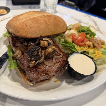 Sidelines Whiskeyjacks - Steak sandwich. - Burgers Near Me - Modesto, California