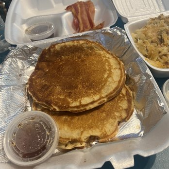 The Breakfast Place - Pancakes with bacon - Breakfast & Brunch Near Me - Spring, Texas